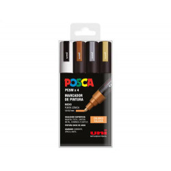 ROTULADOR UNI POSCA PC-5M/4C ESTUCHE DE 4 UNIDADES COLORES GALAXIA SURTIDOS