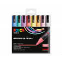 ROTULADOR UNI POSCA PC-5M/8C ESTUCHE DE 8 UNIDADES COLORES PASTEL SURTIDOS