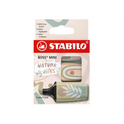 ROTULADOR STABILO BOSS MINI NATUREVIBES ESTUCHE DE 3 UNIDADES COLORES SURTIDOS