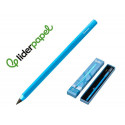 LAPIZ DE GRAFITO INFINITO LIDERPAPEL ALUMINIO HEXAGONAL AZUL ULTRA RESISTENTE 1 PUNTA DE RECAMBIO