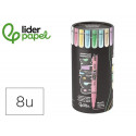 ROTULADOR LIDERPAPEL ACRYLIC BASE AGUA TODO TIPO DE SUPERFICIE PUNTA FINA 0,7 MM CAJA DE 8 UND COLOR