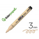 ROTULADOR LIDERPAPEL ACRYLIC BASE AGUA TODO TIPO DE SUPERFICIE PUNTA REDONDA 3 MM BEIGE
