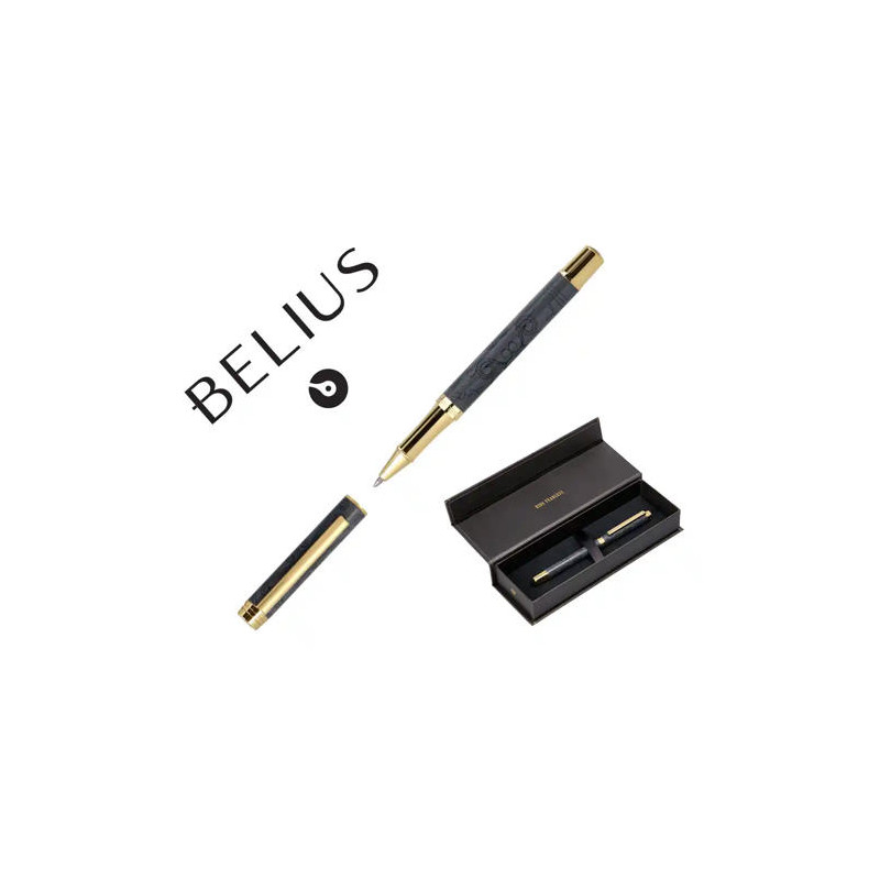 ROLLER BELIUS WILD WEST ALUMINIO COLOR NEGRO DORADO TINTA COLOR NEGRO CAJA DE DISEÑO