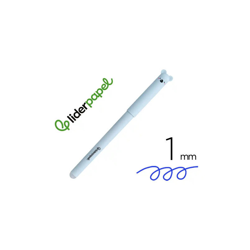 BOLIGRAFO FANTASIA LIDERPAPEL ANIMAL TOWN KOALA TINTA AZUL BORRABLE PUNTA 1 MM