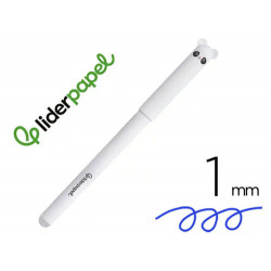 BOLIGRAFO FANTASIA LIDERPAPEL ANIMAL TOWN PANDA TINTA AZUL BORRABLE PUNTA 1 MM