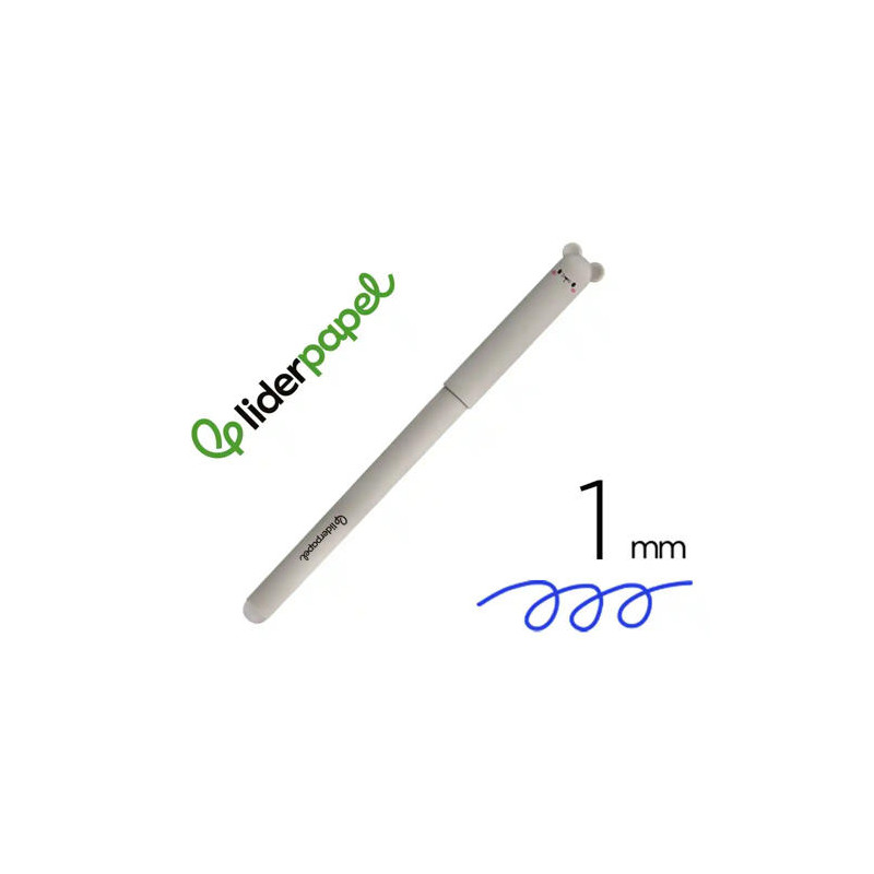 BOLIGRAFO FANTASIA LIDERPAPEL ANIMAL TOWN RATON TINTA AZUL BORRABLE PUNTA 1 MM