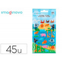 PEGATINAS IMAGINOVO CUTE ANIMALES SAFARI CON RELIEVE 190X105 MM EN BLISTER