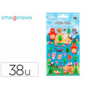 PEGATINAS IMAGINOVO CUTE ANIMALES BOSQUE CON RELIEVE 190X105 MM EN BLISTER