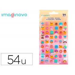 PEGATINAS IMAGINOVO DULCES MAGIC DREAMS CON RELIEVE 190X105 MM EN BLISTER