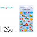 PEGATINAS IMAGINOVO ARCOIRIS MAGIC DREAMS CON RELIEVE 190X105 MM EN BLISTER