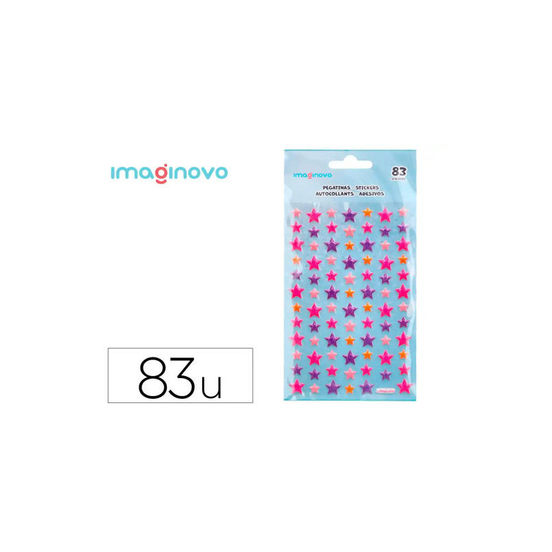 PEGATINAS IMAGINOVO ESTRELLAS MAGIC DREAMS CON RELIEVE 190X105 MM EN BLISTER