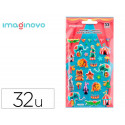 PEGATINAS IMAGINOVO KIDS CIRCO GOMA EVA 190X 05 MM EN BLISTER