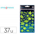 PEGATINAS IMAGINOVO LUMINOSAS ESTRELLAS CON RELIEVE 190X105 MM EN BLISTER