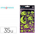 PEGATINAS IMAGINOVO LUMINOSAS LUNA LUMINOSAS 250X145 MM EN BLISTER