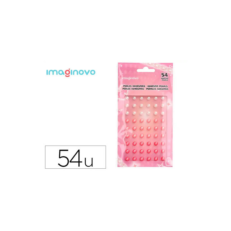 PEGATINAS IMAGINOVO GEMAS BLANCAS Y ROSAS BRILLANTES CON RELIEVE PARA TODAS SUPERFICIES 190X105 MM E