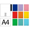 CUADERNO ESPIRAL LIDERPAPEL DIN A4 SMART TAPA BLANDA 80H 75GR LISO SIN MARGEN COLORES SURTIDOS