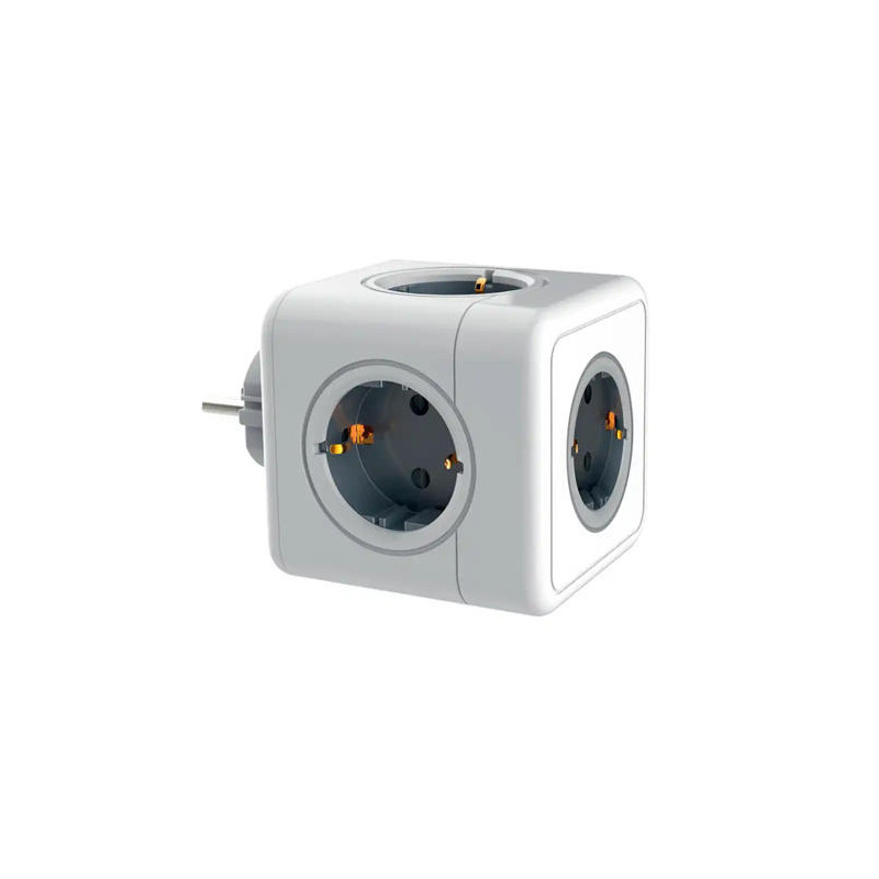 REGLETA Q-CONNECT DE CUBO ENCHUFE MULTIPLE POWER CUBE 5 EN 1 DIRECTO A PARED 5 TOMAS DE CORRIENTE 75