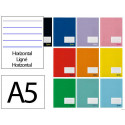 LIBRETA LIDERPAPEL SMART A5 PLUS 32 HOJAS 75G/M2 HORIZONTAL CON MARGEN