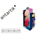 MOCHILA Y ESTUCHE PORTATODO ANTARTIK EXPOSITOR DE SUELO CARTON CON 46 UNIDADES SURTIDAS 30X150X90 CM