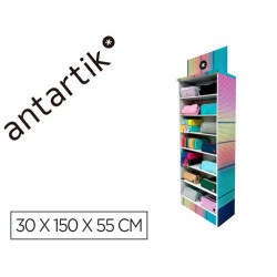 ESTUCHE PORTATODO ANTARTIK EXPOSITOR DE SUELO CARTON CON 105 UNIDADES SURTIDAS 30X150X55 CM