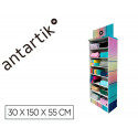 ESTUCHE PORTATODO ANTARTIK EXPOSITOR DE SUELO CARTON CON 105 UNIDADES SURTIDAS 30X150X55 CM