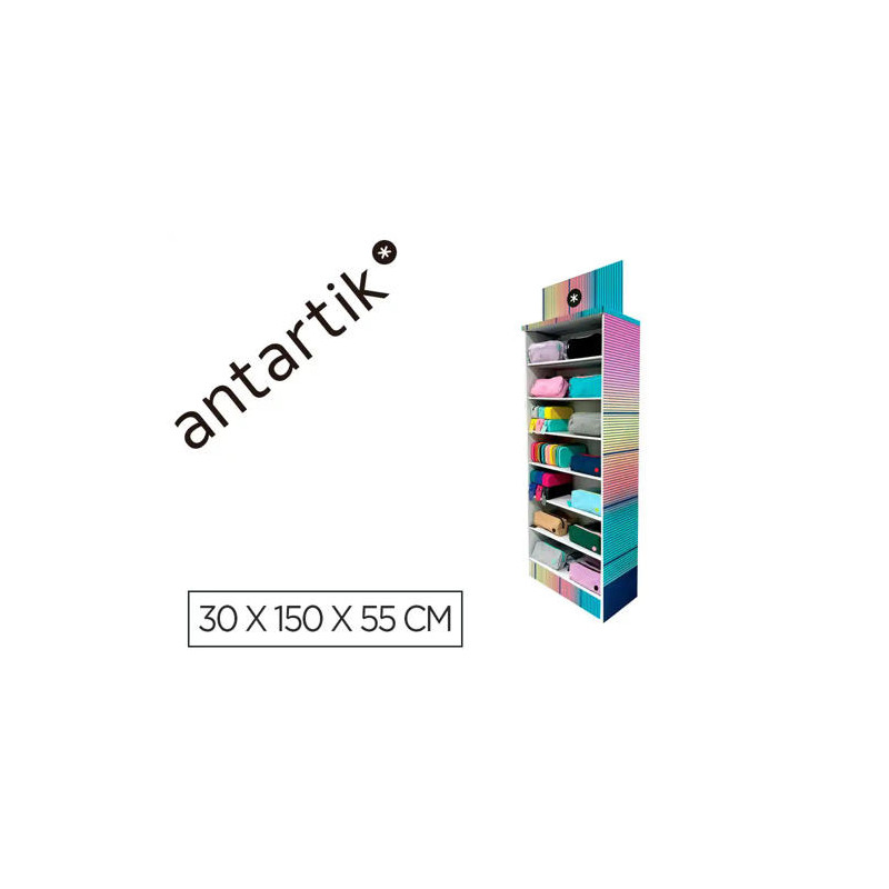 ESTUCHE PORTATODO ANTARTIK EXPOSITOR DE SUELO CARTON CON 105 UNIDADES SURTIDAS 30X150X55 CM