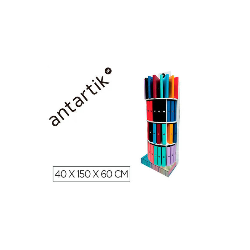 CARPETA ANTARTIK EXPOSITOR DE SUELO CARTON CON 80 UNIDADES SURTIDAS 40X150X60 CM
