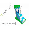 REGLETA Q-CONNECT ENCHUFE MULTIPLE EXPOSITOR DE SOBREMESA CON 10 UNIDADES SURTIDAS 680X300X580 MM
