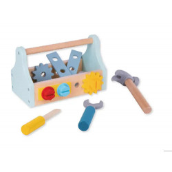 JUEGO INFANTIL IMAGINOVO MADERA MALETIN DE HERRAMIENTAS +3 AÑOS 18 PIEZAS 21,4X13,2X11CM