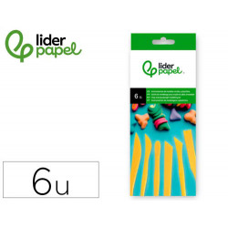 INSTRUMENTOS DE MODELAR LIDERPAPEL PARA ARCILLA Y PLASTILINA CAJA DE 6 PIEZAS