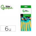 INSTRUMENTOS DE MODELAR LIDERPAPEL PARA ARCILLA Y PLASTILINA CAJA DE 6 PIEZAS
