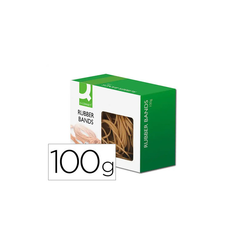 GOMILLAS ELASTICAS Q-CONNECT 100 GR TAMAÑOS SURTIDOS