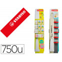 ROTULADOR STABILO FLUORESCENTE FINO SWING COOL EXPOSITOR DE SUELO CON 750 UNIDADES COLORES SURTIDOS