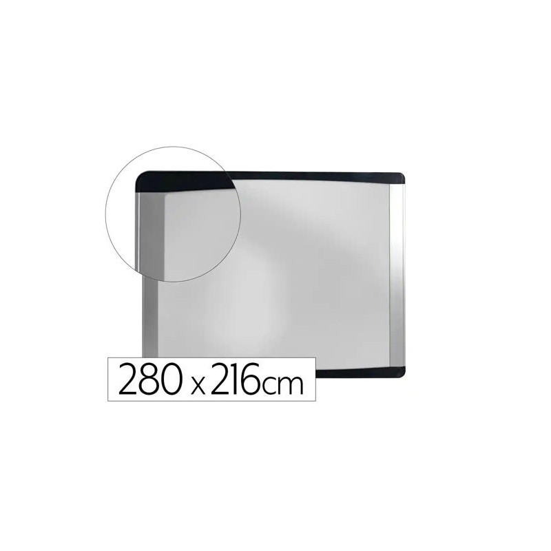 PIZARRA BLANCA BI-OFFICE INKA MAGNETICA ACERO LACADO MARCO DE ALUMINIO 280X216 CM