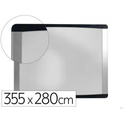 PIZARRA BLANCA BI-OFFICE INKA MAGNETICA ACERO LACADO MARCO DE ALUMINIO 355X280 CM
