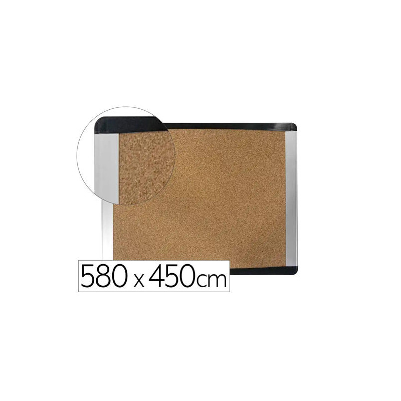 PIZARRA CORCHO BI-OFFICE INKA RECICLADO MARCO DE ALUMINIO 580X450 CM