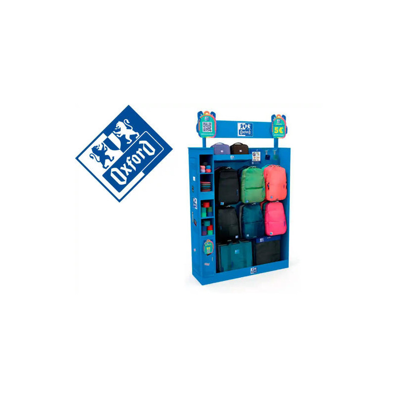 CONTENIDO 2/3 PARA EXPOSITOR OXFORD YOUNG PROOF MOCHILA B-OUT Y TOTE BAG B-TRENDY