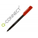 ROTULADOR Q-CONNECT RETROPROYECCION PUNTA FIBRA SUPER FINA REDONDA 0.5 MM PERMANENTE ROJO