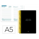AGENDA ESCOLAR LIDERPAPEL 25-26 ESPIRAL CLASSIC NEGRO DIA PAGINA A5 BILINGE PAPEL FSC 70 GR