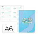 AGENDA ESCOLAR LIDERPAPEL 25-26 ESPIRAL ZANTE DIA PAGINA A6 BILINGE PAPEL FSC 80 GR