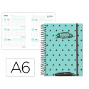 AGENDA ESCOLAR LIDERPAPEL 25-26 ESPIRAL PATTERNS TRIANGULOS SEMANA VISTA A6 BILINGE PAPEL FSC 80 GR