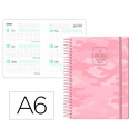 AGENDA ESCOLAR LIDERPAPEL CURSO 25-26 TEENS PATTERNS ABSTRACT PATTERN 6 SEMANA VISTA DIN A6 BILINGUE