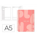 AGENDA ESCOLAR ANTARTIK 25-26 ESPIRAL PLANS NARANJA DIA PAGINA A5 BILINGE PAPEL FSC 80 GR