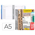 AGENDA ESCOLAR ANTARTIK 25-26 ESPIRAL CARGO DIA PAGINA A5 BILINGE PAPEL FSC 80 GR