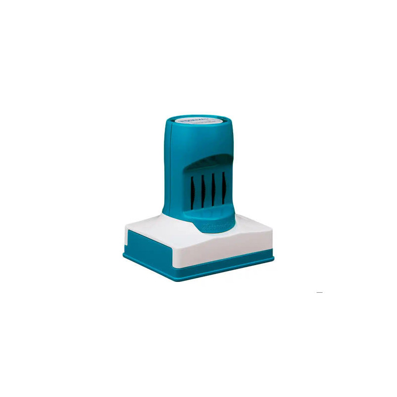 SELLO X STAMPER QUIX PERSONALIZABLE CON FECHADOR COLOR NEGRO 34X54 MM Q82