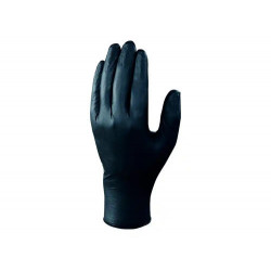 GUANTES DE NITRILO DELTAPLUS QUIMICO DESECHABLE NO EMPOLVADO TALLA 9/10 COLOR NEGRO CAJA DE 100 UNID