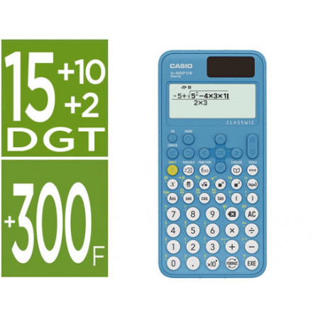 CALCULADORA CASIO FX-85SP CW IBERIA SOLAR CIENTIFICA +300 FUNCIONES 9 MEMORIAS 15+10+2 DIGITOS 16 MB