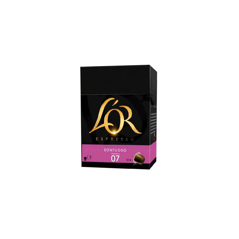 CAFE L OR ESPRESSO SONTUOSO FUERZA 8 CAJA DE 10 CAPSULAS