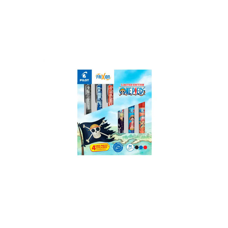 BOLIGRAFO PILOT FRIXION ONE PIECE BORRABLE CAJA COLECCION 6 UNIDADES SURTIDAS