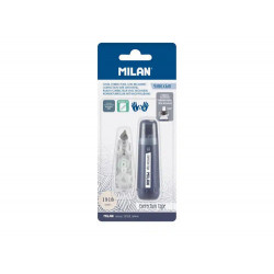 CINTA CORRECTORA MILAN 5 MM X 6 M COLECCION 430 SINCE 1918 AZUL MARINO BLISTER DE 1 UNIDAD + 1 RECAM